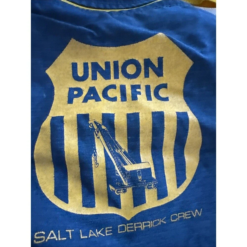 Vtg Union Pacific Railroad Salt Lake Derrick Crew Large Duffle Bag early 80's?